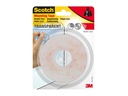 3M Doppelseitiges Klebeband Transparent 19 mm x 5 m