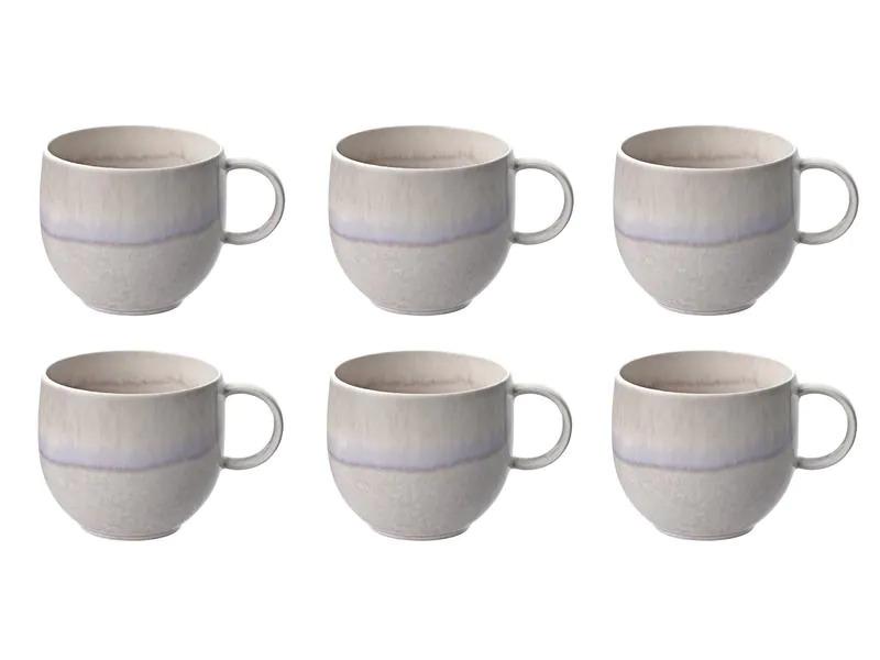 Villeroy &amp; Boch Kaffeetasse Perlemor Sand 290 ml, 6 Stück, Beige