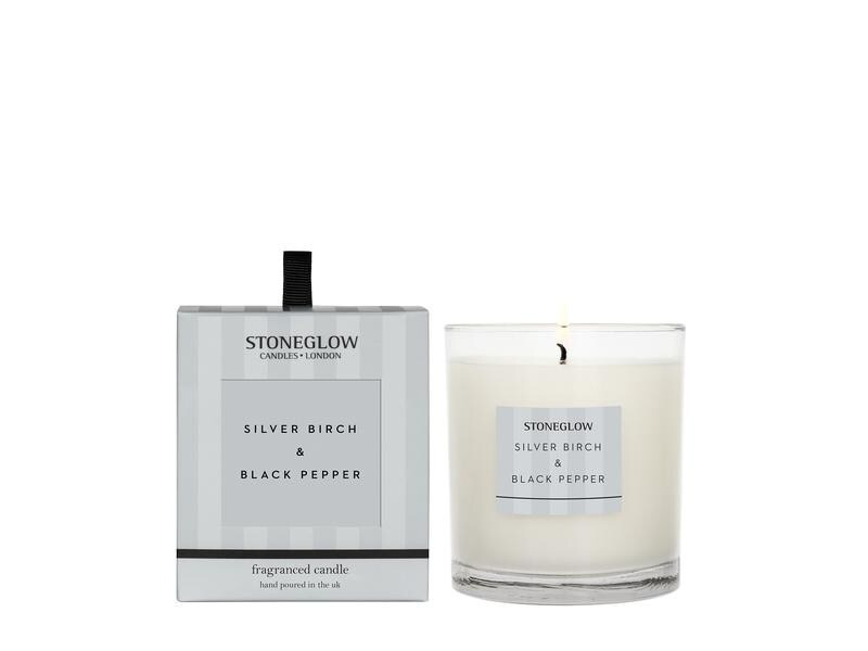 Stoneglow Duftkerze Silver Birch &amp; Black Pepper 220 g