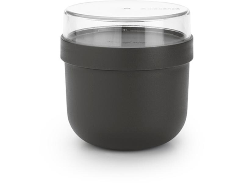 Brabantia Yoghurtbehälter Make &amp; Take 500 ml, Dunkelgrau