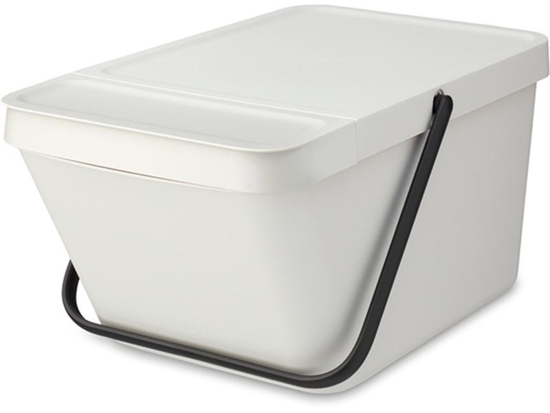 Brabantia Recyclingbehälter Sort &amp; Go 20 l, Hellgrau