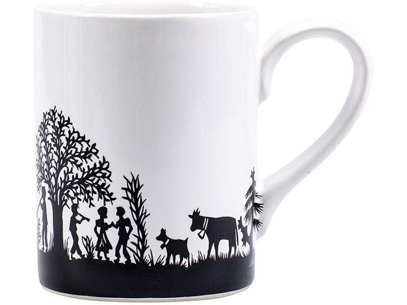 Kadastar Universaltasse Bergchilbi 400 ml, 1 Stück, Schwarz/Weiss