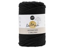 lalana Wolle Makramee Rope 3 mm, 330 g, Schwarz