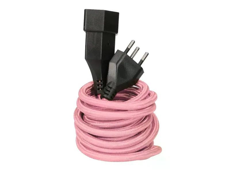 maxTex Verlängerungskabel 3 m T13 - T12, Rosa