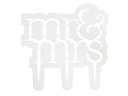 PME Kuchen-Topper Mr. &amp; Mrs. Modern 1 Stück, Weiss