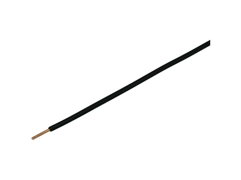 STEFFEN T-Draht Ring 1.5 mm2 20 m, Schwarz