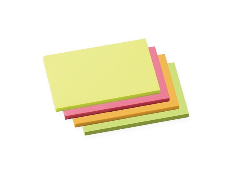 Soennecken Notizzettel 7.5 x 12.5 cm, 4 x 100 Blätter, Mehrfarbig