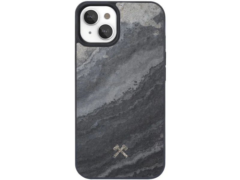 Woodcessories Back Cover Bumper MagSafe iPhone 14 Plus Camo Grau