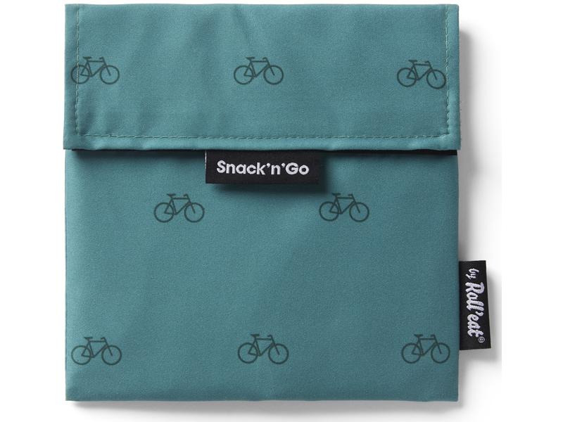 Roll'eat Lunchbeutel SnacknGo Icons Bike Blau