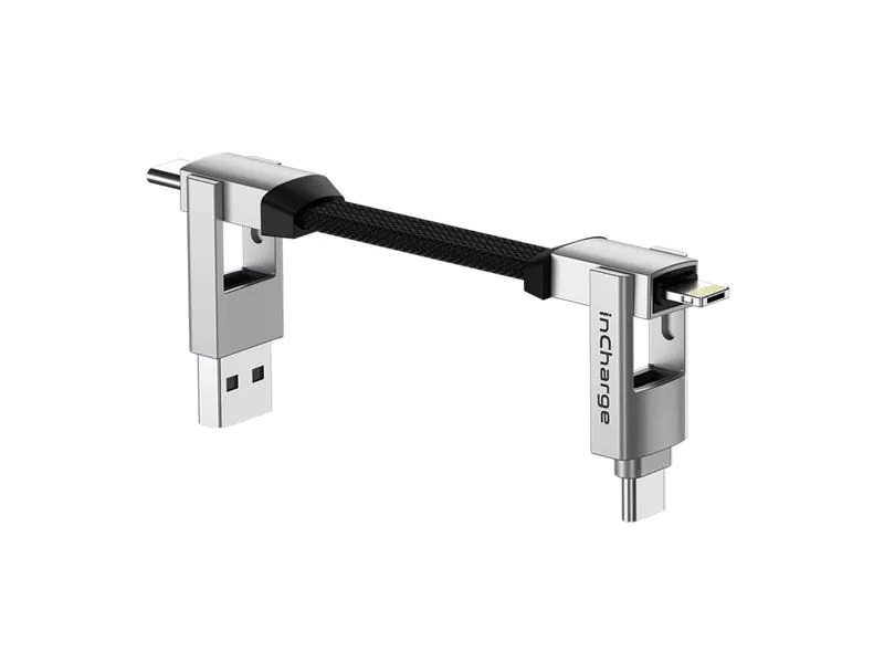 RollingSquare inCharge 6, 6in1, USB-A/-C, Micro-USB, Lightning 0.07 m