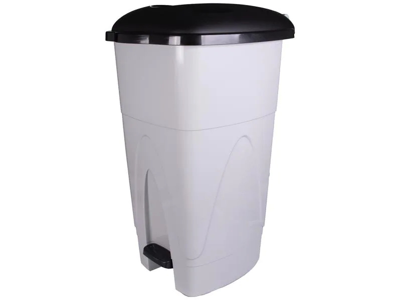 Edi Clean Treteimer Kick 110 l, Grau/Schwarz