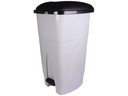 Edi Clean Treteimer Kick 110 l, Grau/Schwarz