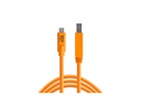Tether Tools Kabel TetherPro USB-C zu USB 3.0 Male B, 4.6 m Orange