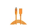 Tether Tools Kabel TetherPro USB-C zu USB-A Female, 4.6m Orange