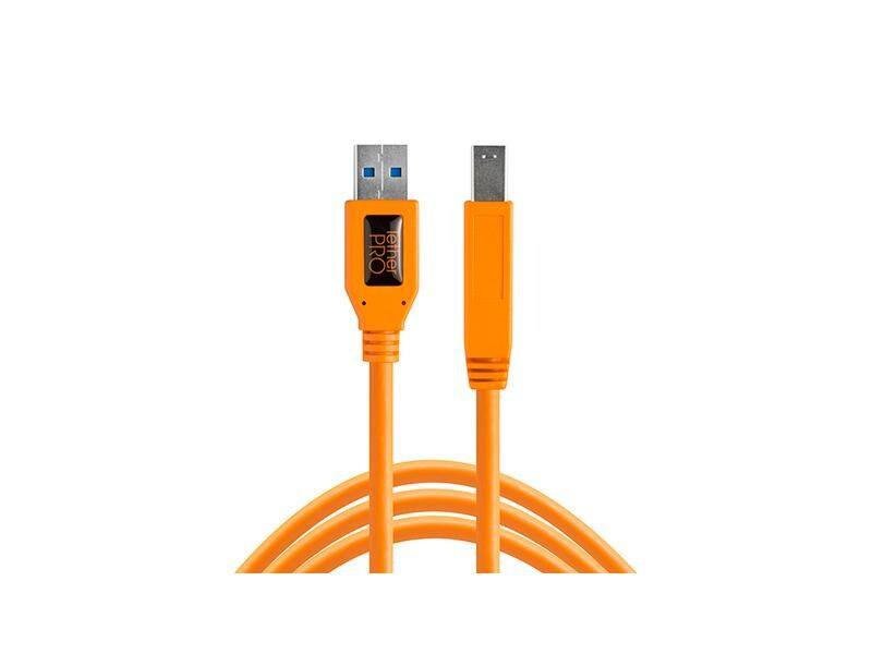 Tether Tools Kabel TetherPro USB 3.0 zu Male B, 4.6 Meter Orange
