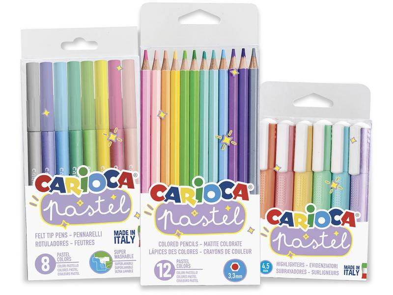 Carioca Set Pastell 26 Stück, Mehrfarbig
