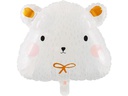 Partydeco Folienballon Eisbär Weiss