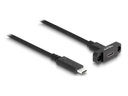 Delock USB 3.0-Einbaukabel USB C - USB C 1 m