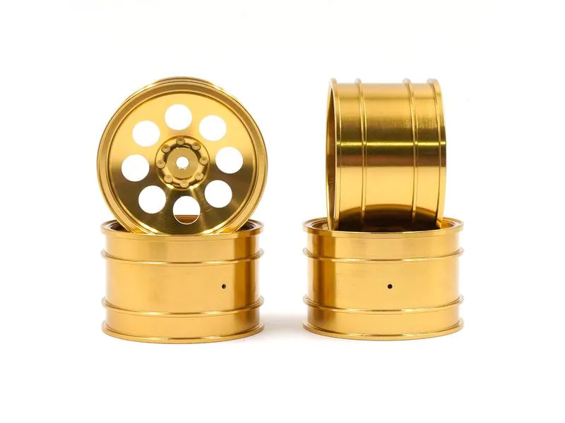 Yeah Racing Felgen Aluminium CNC 8-Speichen, Gold Buggy 1:10