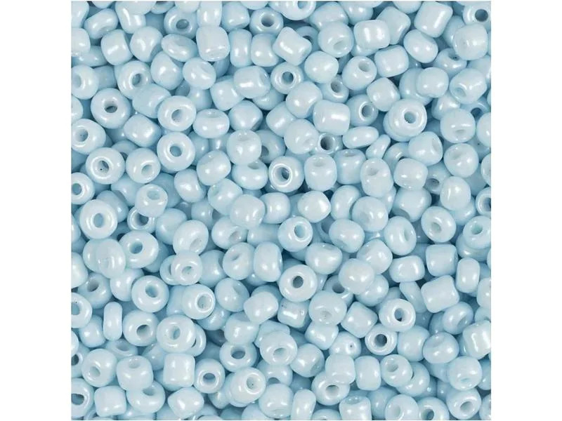 Creativ Company Rocailles-Perlen Glasperlen Hellblau