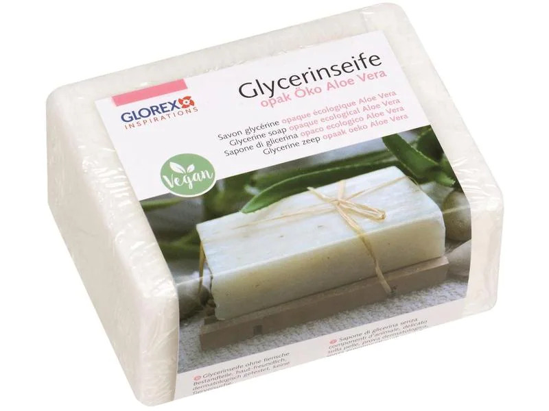 Glorex Glycerinseife Öko mit Aloe Vera 500 g, Opak