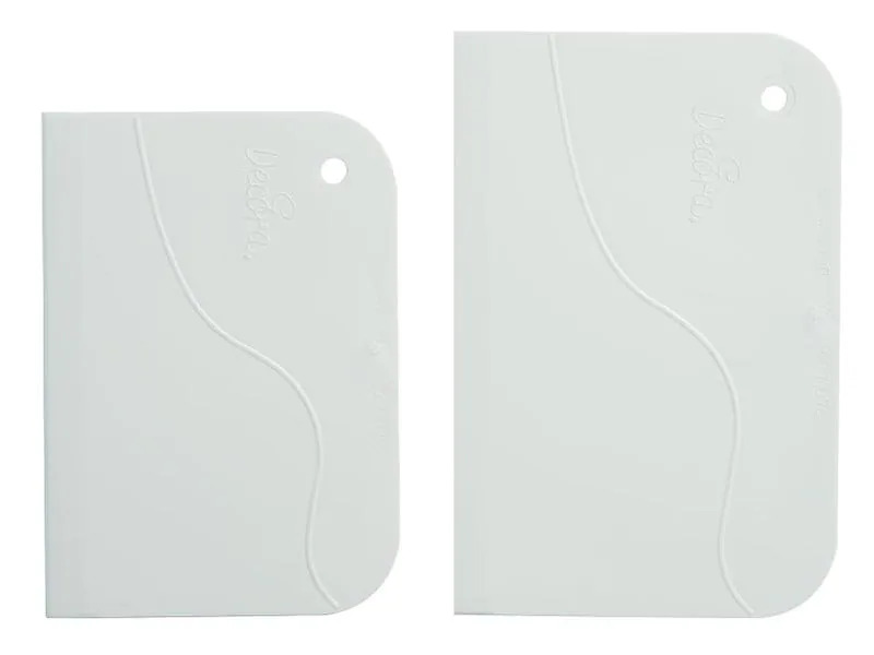 Decora Teigschaber 2 Stück, Weiss