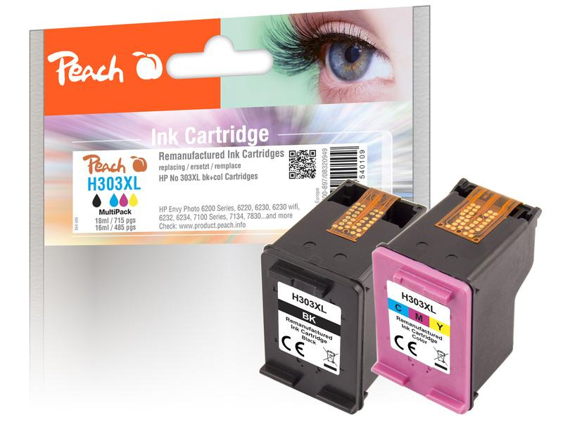 Peach Tinte HP No. 303XL Multi-Pack Black/Cyan/Magenta/Yellow
