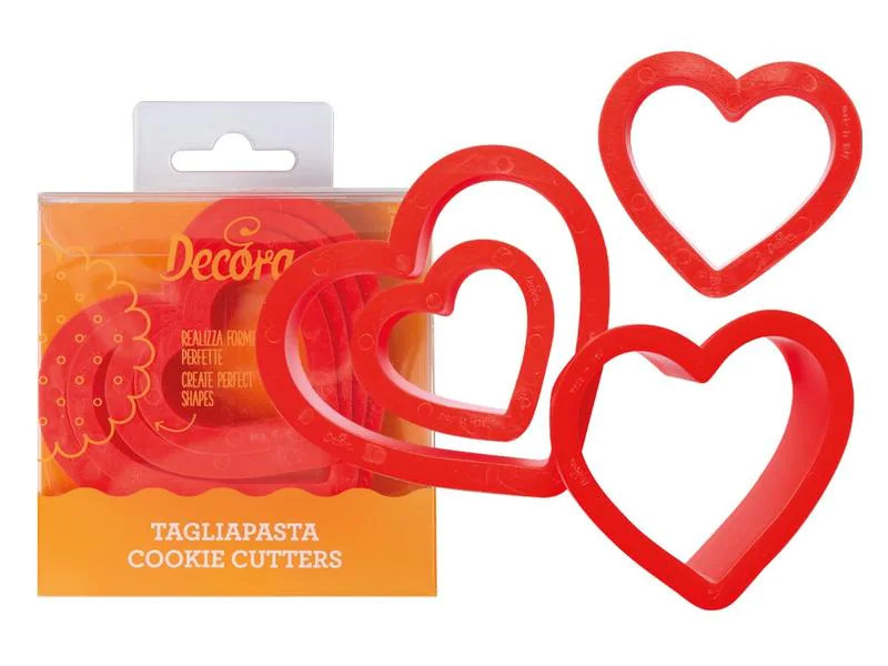 Decora Guetzli-Ausstecher-Set 4 Stück, Herz