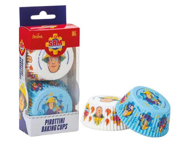 Decora Muffin Backform 36 Stück, Feuerwehrmann Sam Style 1