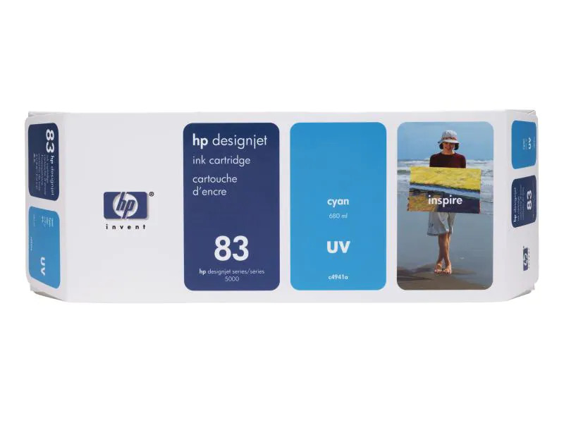 HP Tinte Nr. 83 (C4941A) Cyan
