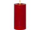 Star Trading LED-Kerze Pillar Flamme Flow, 17.5 cm, Rot