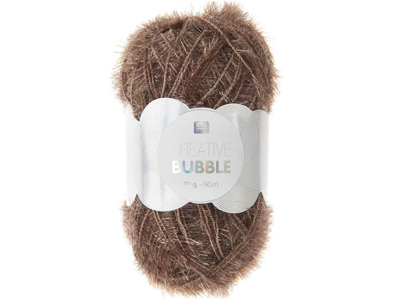 Rico Design Wolle Creative Bubble 50 g, Braun