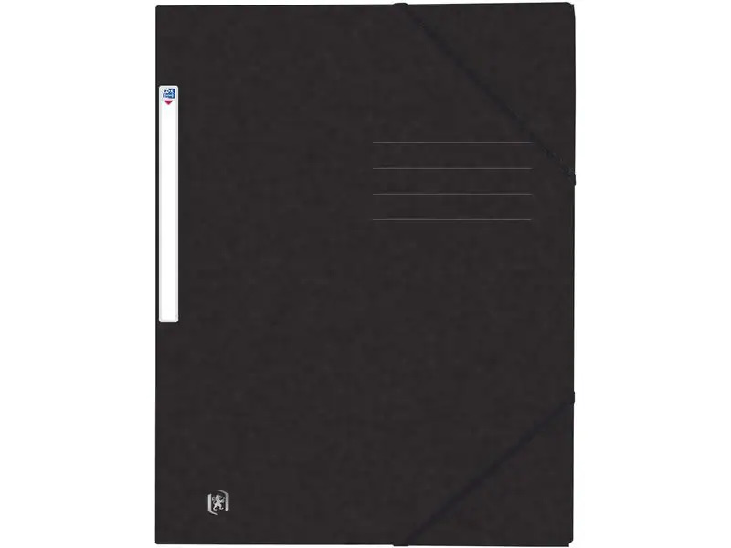 Oxford Gummibandmappe A4, Schwarz