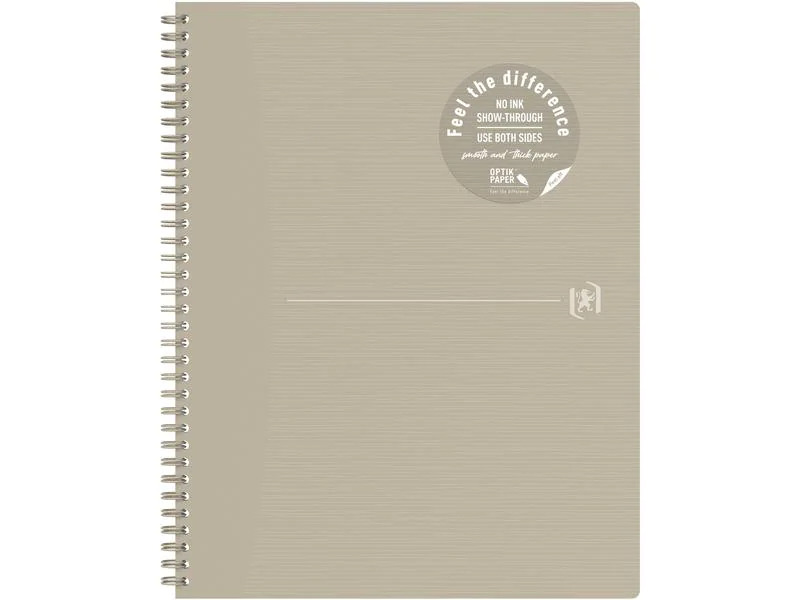 Oxford Notizbuch A4+, kariert, Beige