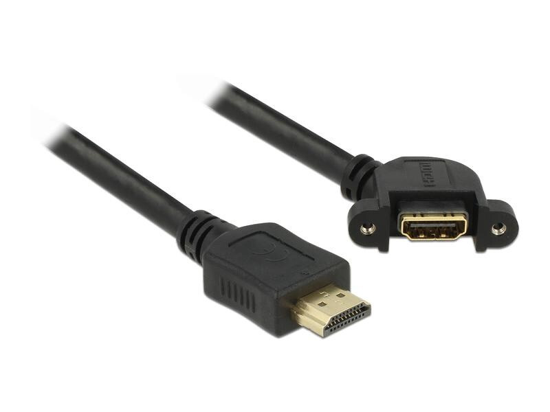 Delock Verlängerungskabel zum Einbau, 4K 30Hz HDMI - HDMI, 0.5 m