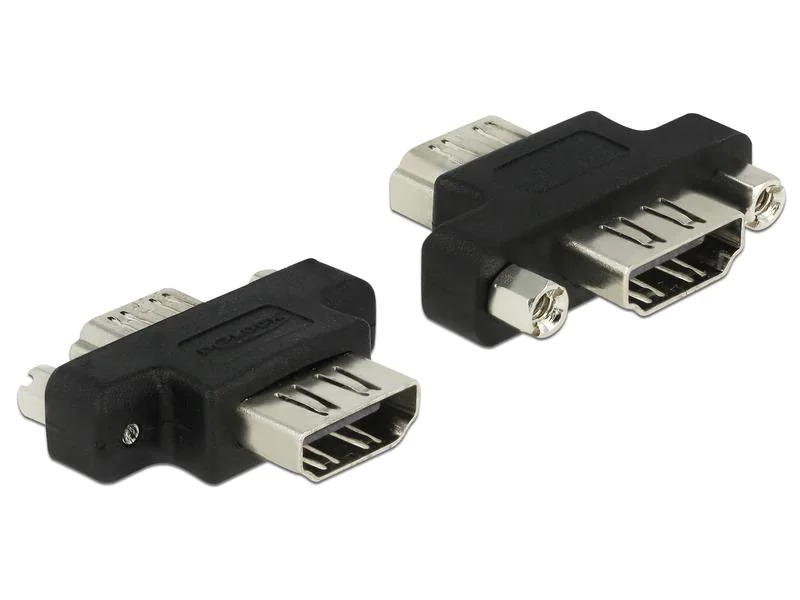 Delock Adapter verschraubbar HDMI - HDMI, 1 Stück