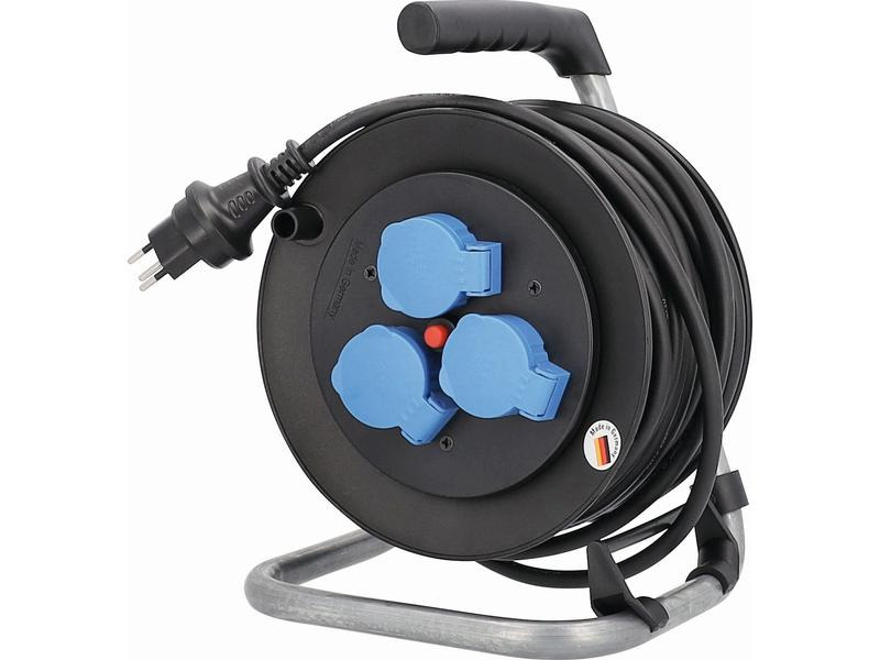 Elbro Kabelrolle 25 m 3x T13, IP55, Schwarz