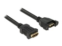 Delock Verlängerungskabel zum Einbau, 4K 30Hz HDMI - HDMI, 0.5 m