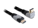 Delock Kabel gewinkelt oben HDMI - HDMI, 1 m, Grau