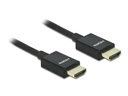 Delock Kabel 8K 60Hz HDMI - HDMI, 1 m, Schwarz