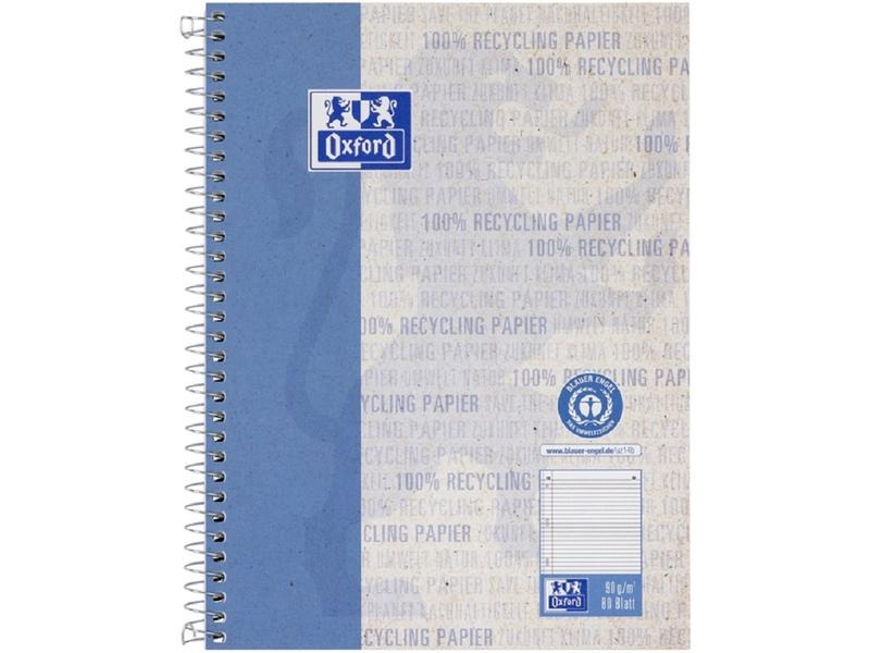 Oxford Notizbuch Collegeblock liniert, A5+, Blau