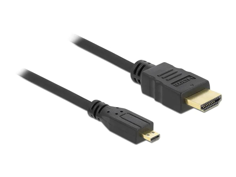 Delock Kabel HDMI - Micro-HDMI (HDMI-D), 1 m, Schwarz