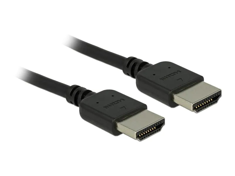 Delock Kabel hochflexibel, 4K 60Hz HDMI - HDMI, 1.5 m, Schwarz