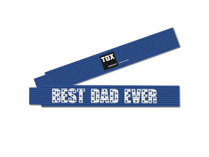 Tox-Dübel Doppelmeter «Best Dad Ever», 2 m