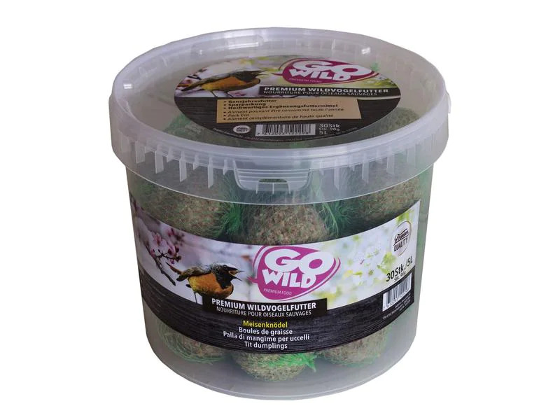GoWild Vogelfutter Premium Meisenknödel, 30 Stück