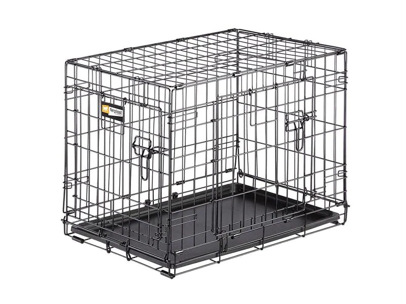 ferplast Transportbox Dog-Inn-60, faltbare Metallbox