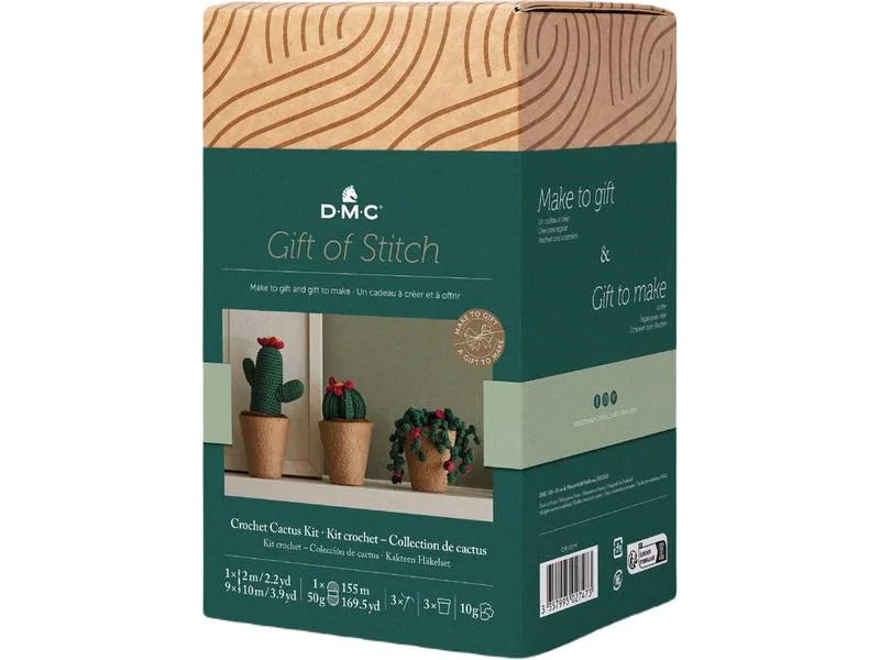 DMC Häkelset Gift of Stich Amigurumi Kaktus, Ø 8 cm