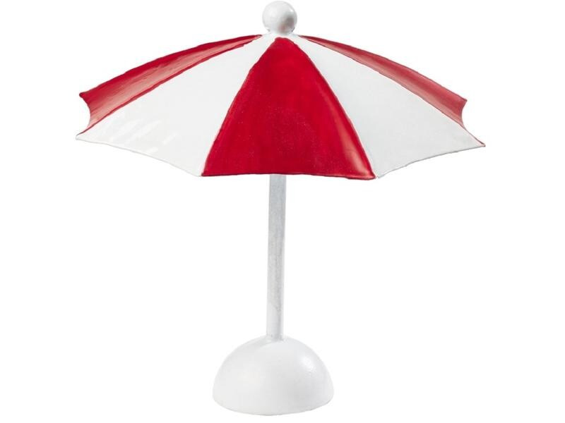 HobbyFun Mini-Utensilien Sonnenschirm Rot/Weiss