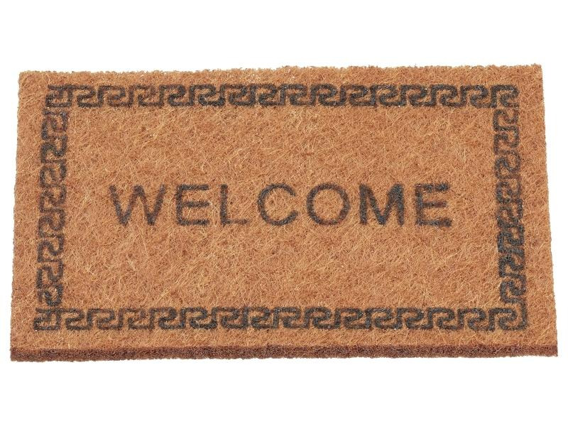 HobbyFun Mini-Utensilien Fussmatte Welcome Braun