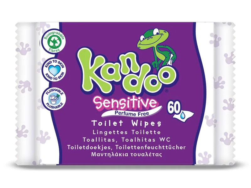 Kandoo Feuchttücher Sensitive 60 Stk.